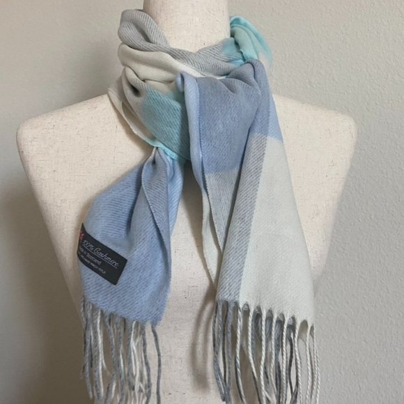 🌼3/$45🌼New Colorblock 100% Cashmere Scarf - Picture 2 of 3
